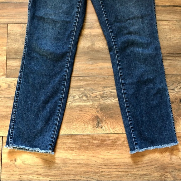 J.Crew Raw Cuff Jeans 26 EUC Vintage Style Straight Blue Denim - Picture 5 of 9
